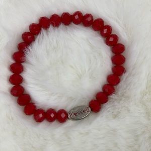 Handmade red bracelet